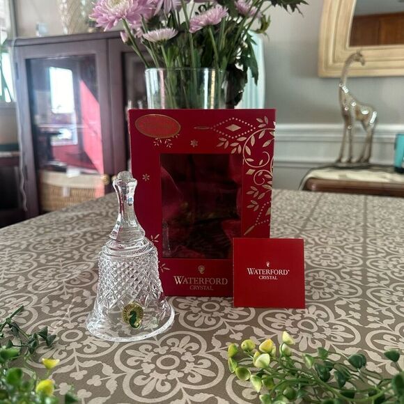 Waterford Lead Crystal 2014 Annual Bell of Peace Decor Ornament with‎ Box - Picture 1 of 8